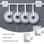 Nail-Free Adjustable Curtain Rod Bracket Holders – Drill-Free & Wall-Safe