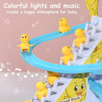 Cute little yellow duck track toy | Parent - child interaction + sound and light effects