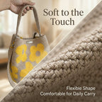 Handmade Crochet Flower Tote