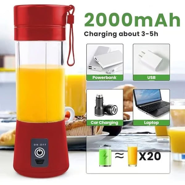 2-in-1 Juicer Bottle Compact Sleek Travel-Friendly