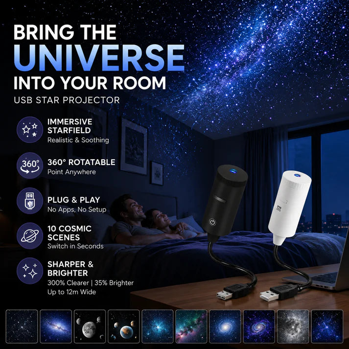Plug-and-Play HD Star Projector Over 50,000 satisfied user