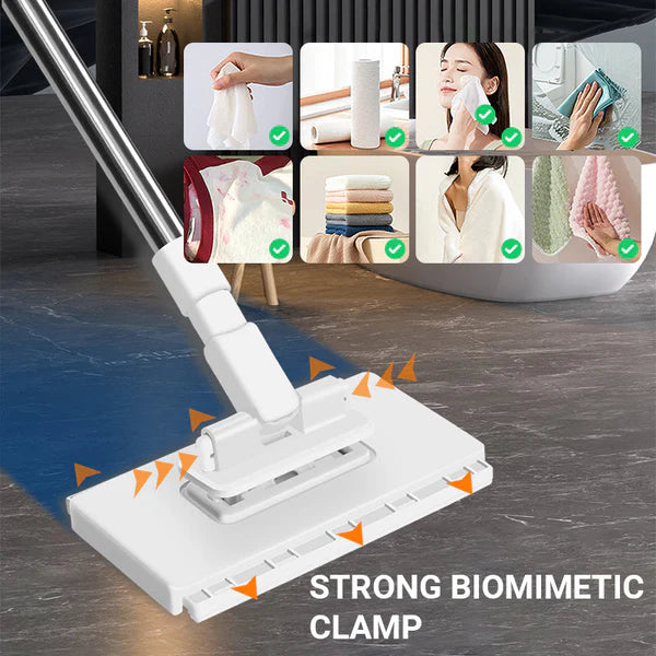 Disposable Dust Mop with 4 Reusable Cloths