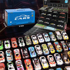 48 Mini Pull-Back Cars with Built-In Garage Set