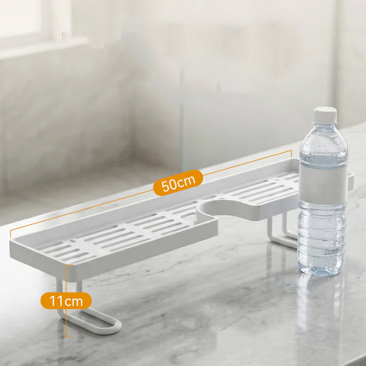 No-Drill Kitchen Sink Sponge Holder & Drain Rack