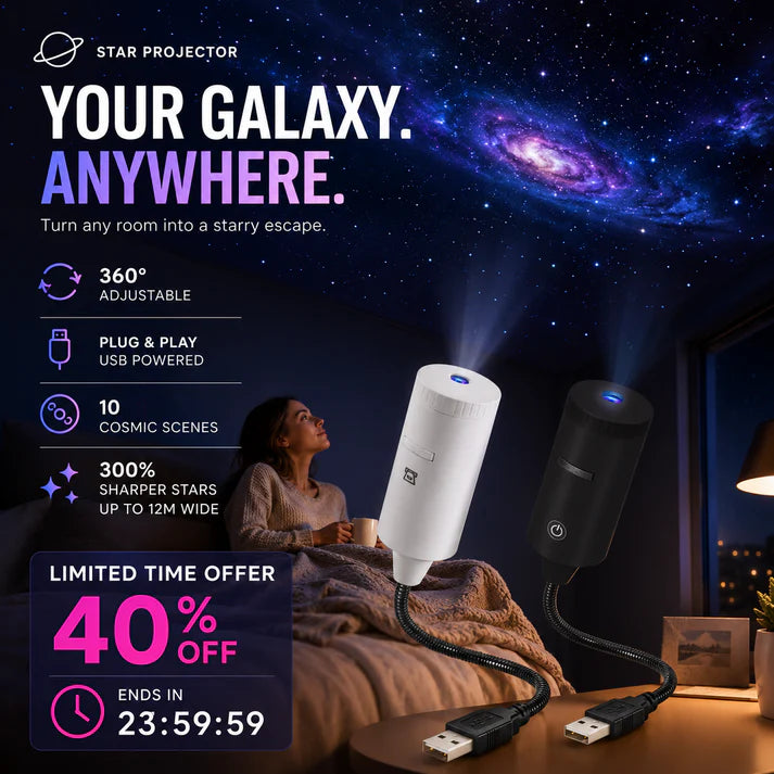 Plug-and-Play HD Star Projector Over 50,000 satisfied user